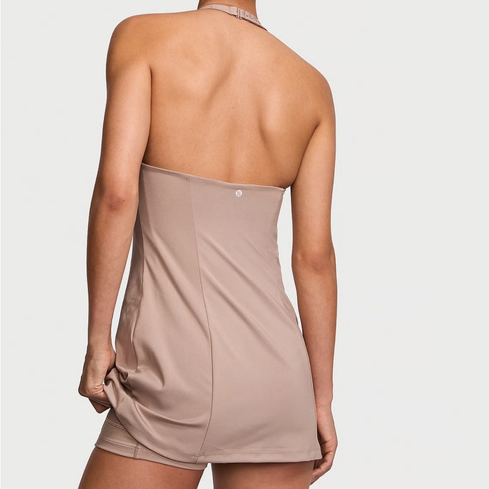 Victoria's Secret VS Essential Athletic Halter Dress in "Bare Taupe" - Picture 2 of 9